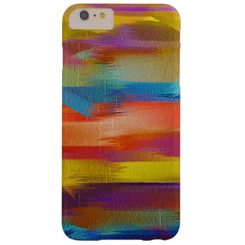 Colorful Paint Splatter Brush Stroke 4 Barely There iPhone 6 Plus Case