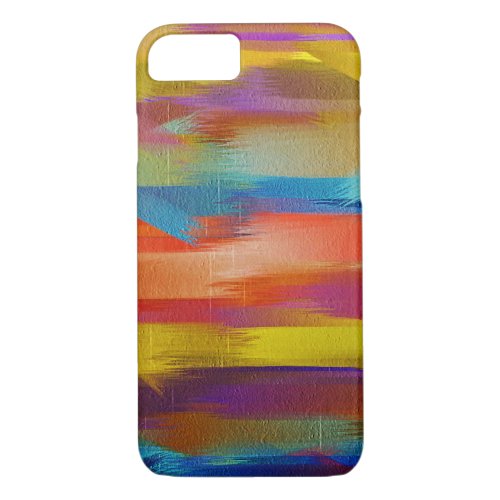 Colorful Paint Splatter Brush Stroke 4 iPhone 87 Case