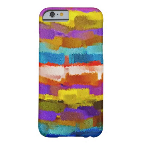 Colorful Paint Splatter Brush Stroke 5 Barely There iPhone 6 Case