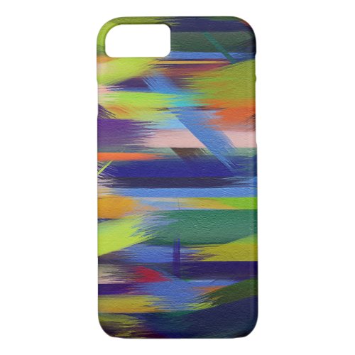 Colorful Paint Splatter Brush Stroke 7 iPhone 87 Case