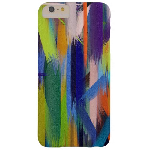 Colorful Paint Splatter Brush Stroke 8 Barely There iPhone 6 Plus Case
