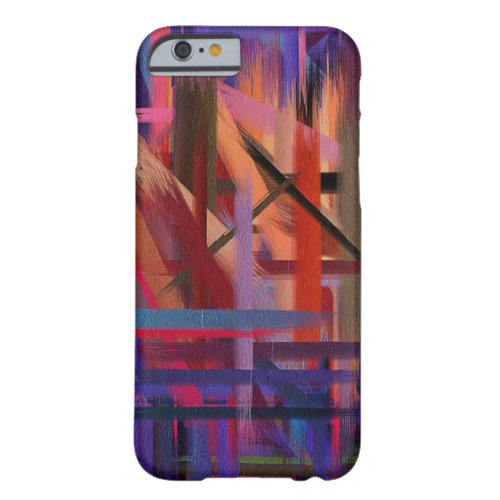 Colorful Paint Splatter Brush Stroke 9 Barely There iPhone 6 Case