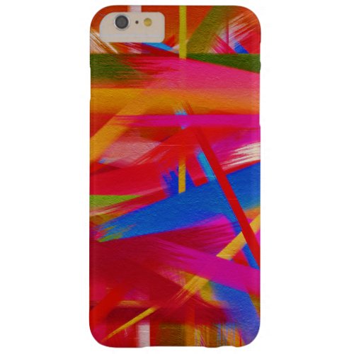 Colorful Paint Splatter Brush Stroke Barely There iPhone 6 Plus Case