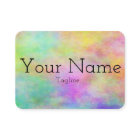 colorful paint splatter business card