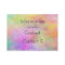 colorful paint splatter business card