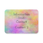 colorful paint splatter business card