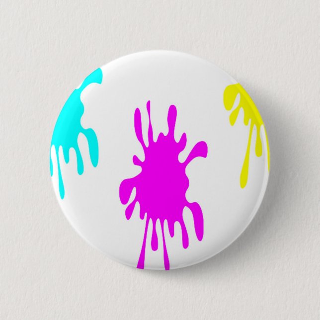 Colorful paint splatter button (Front)