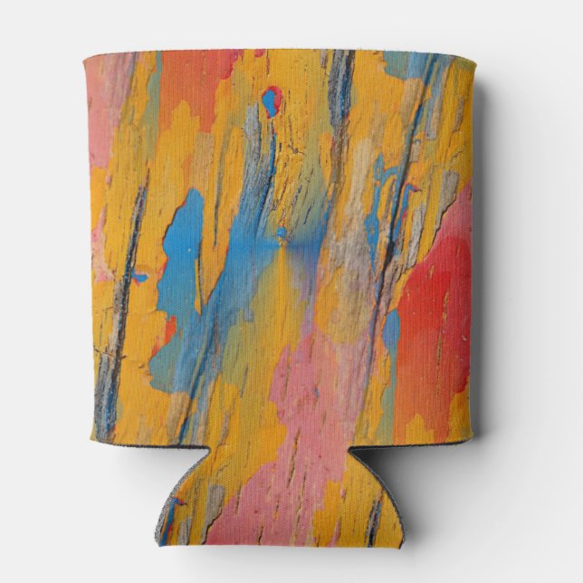 Colorful Paint Splatter Can Cooler (Back)
