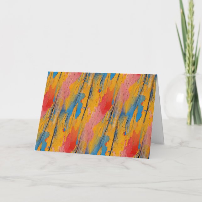 Colorful Paint Splatter Card (Front)