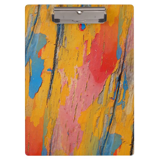 Colorful Paint Splatter Clipboard (Front)