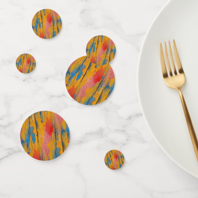 Colorful Paint Splatter Confetti (Group)