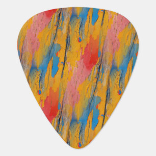 Colorful Paint Splatter Guitar Pick
