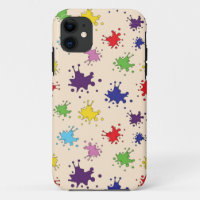 Colorful paint splatter ink splash