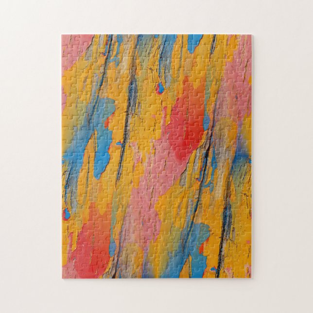 Colorful Paint Splatter Jigsaw Puzzle (Vertical)