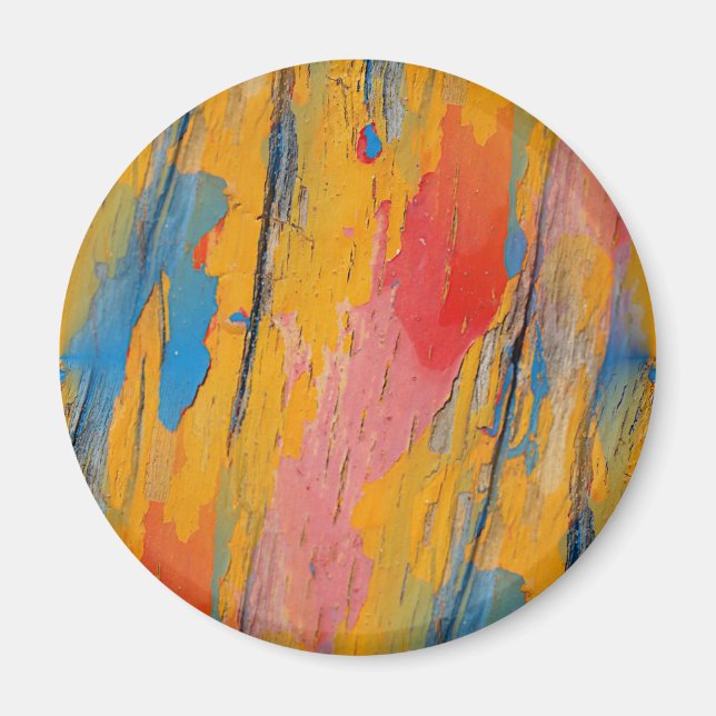 Colorful Paint Splatter Magnet (Front)