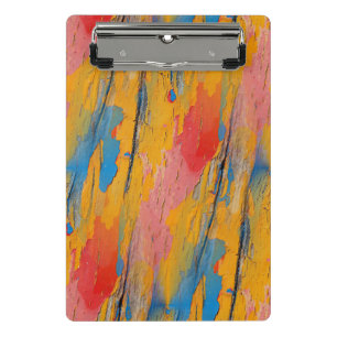 Colorful Paint Splatter Mini Clipboard