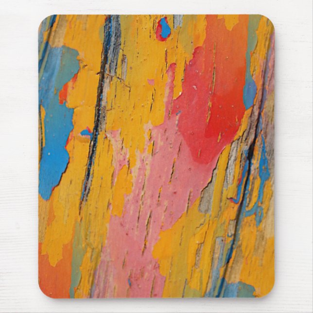 Colorful Paint Splatter Mouse Pad (Front)