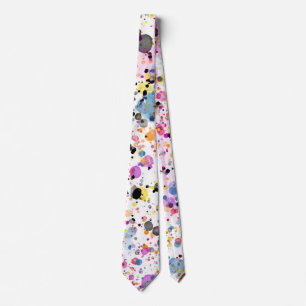 Colorful Paint Splatter Neck Tie