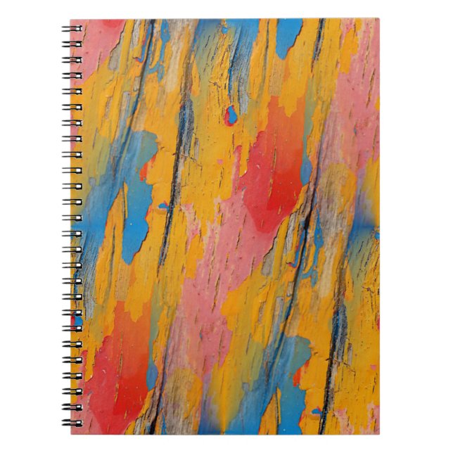 Colorful Paint Splatter Notebook (Front)