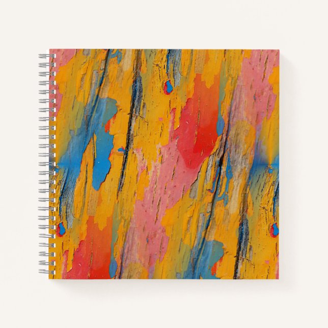 Colorful Paint Splatter Notebook (Front)