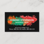 Colorful Paint Splatter Painting Business Card