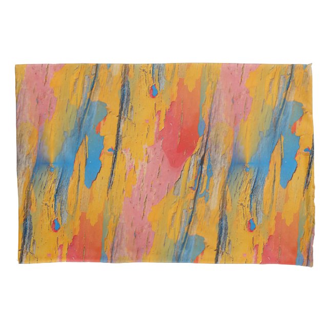 Colorful Paint Splatter Pillow Case (Front)