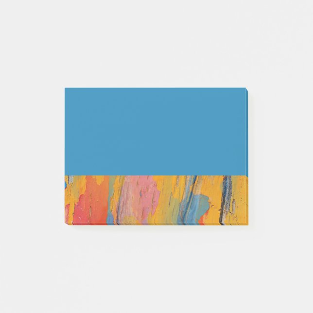 Colorful Paint Splatter Post-it Notes (Front)