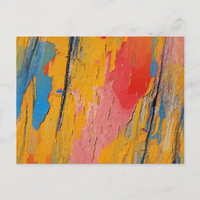 Colorful Paint Splatter Postcard (Front)