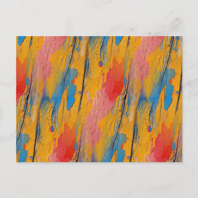 Colorful Paint Splatter Postcard (Front)