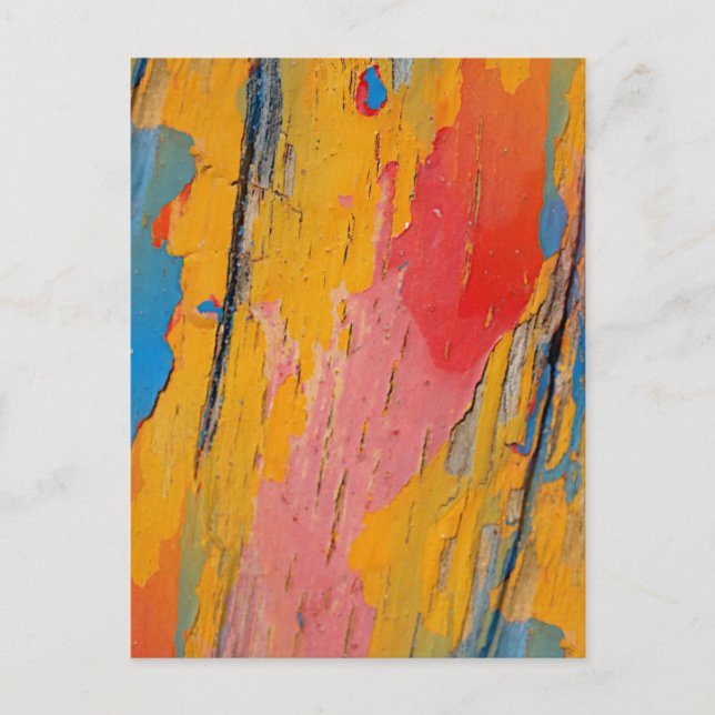 Colorful Paint Splatter Postcard (Front)