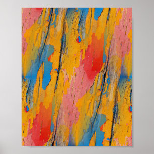 Colorful Paint Splatter Poster