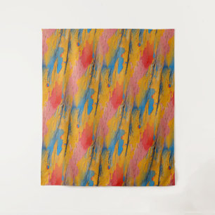 Colorful Paint Splatter Tapestry