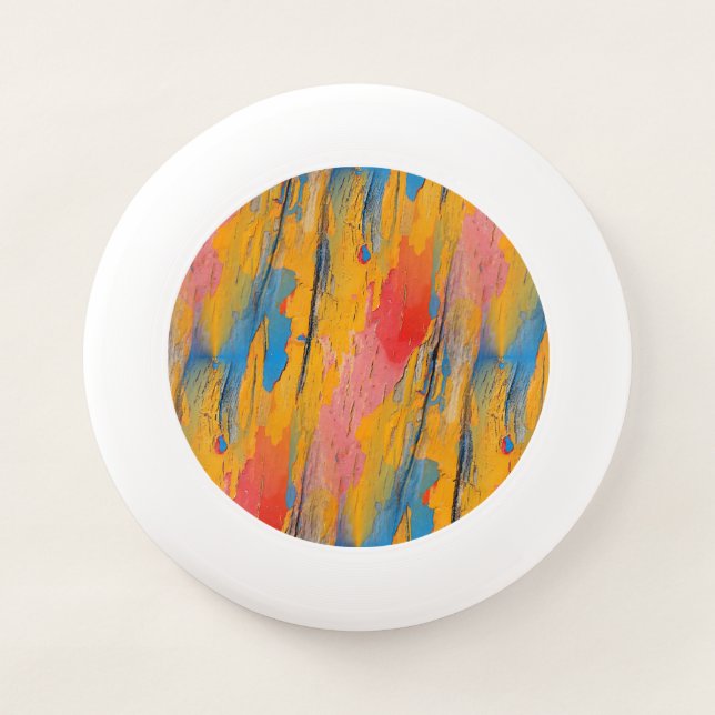 Colorful Paint Splatter Wham-O Frisbee (Front)