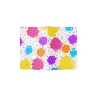 Colorful Paint Splatters Passport Holder