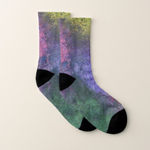 Colorful Paint Spots Socks