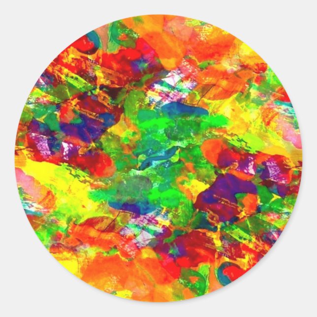 Colorful paint Sticker (Front)