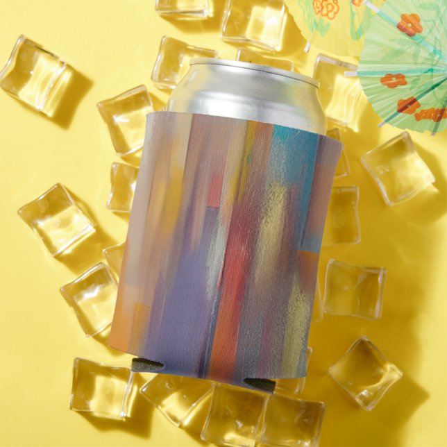 Colorful paint streaks  can cooler (In Situ Summer)