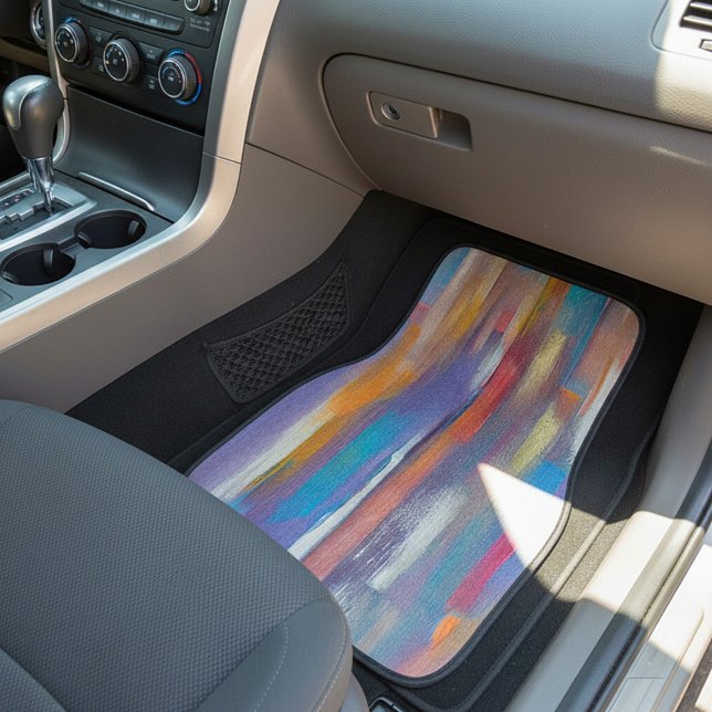Colorful paint streaks  car floor mat (Creator Uploaded)