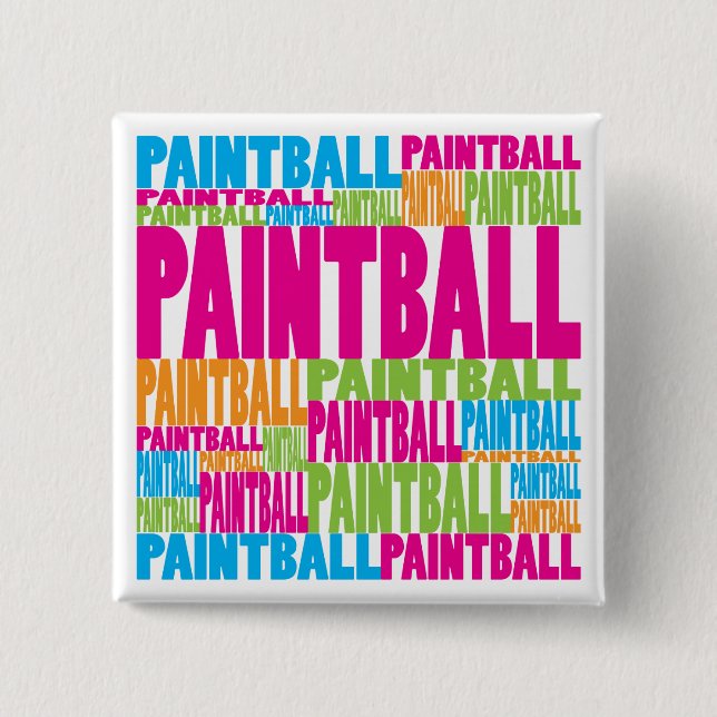 Colorful Paintball Button (Front)