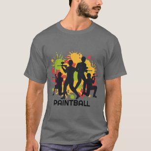 Colorful Paintball Scene T-Shirt