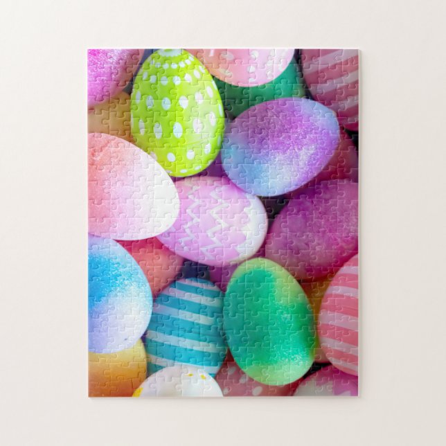 Colorful Painted Easter Eggs Photo Jigsaw Puzzle (Vertical)