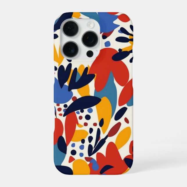 Colorful Painted Flower Pattern Phone Case-2 Iphone Case (Back)