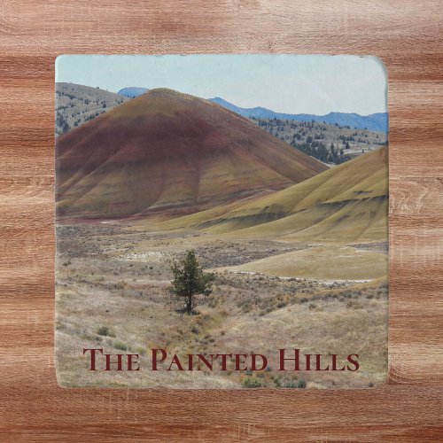 Colorful Painted Hills Landscape Trivet