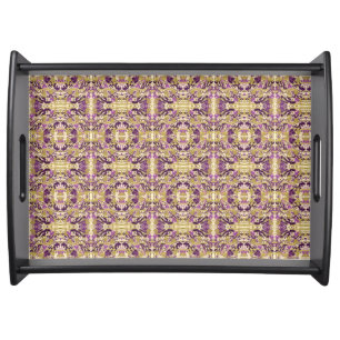 Colorful Painted Pattern Serving Tray