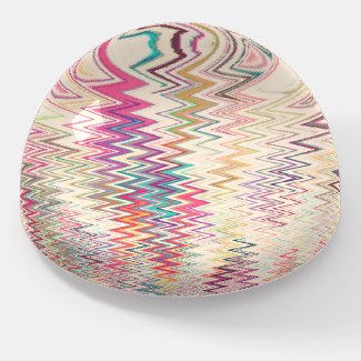 Colorful Painted Sine Waves Dome