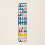 Colorful Painted Triangles Geometric Pattern Scarf<br><div class="desc">A bright and fun triangle pattern painting in bold beautiful shades of blush,  pink,  yellow,  sage green,  and teal blue. Just click customize to add some text -- please contact me with any questions or requests.</div>