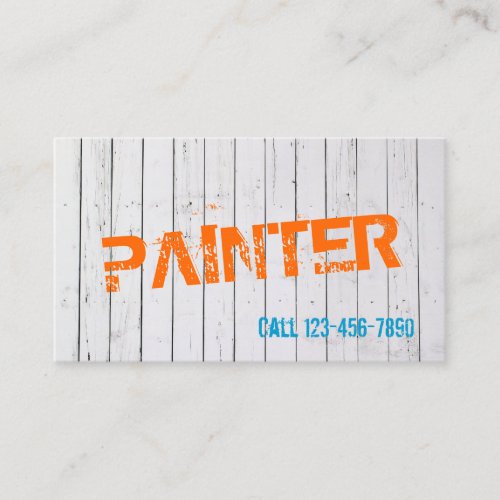 Colorful Painted Wall Painting Business Card