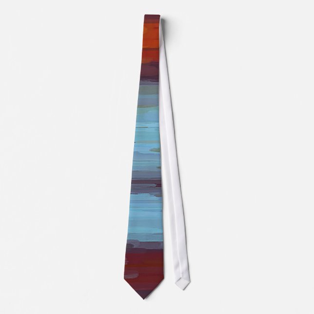 Colorful Painting Abstract Background #5 Tie (Front)