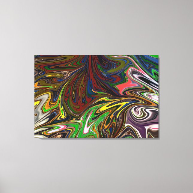 Colorful Painting | Abstract Masterpiece Fine Art Canvas Print (Front)