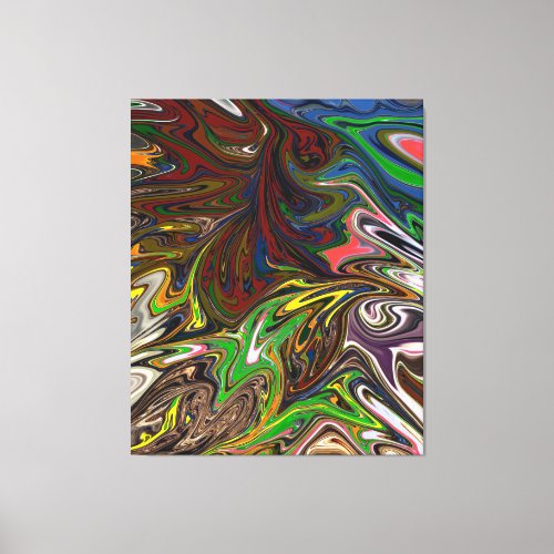 Colorful Painting  Abstract Masterpiece Fine Art Canvas Print